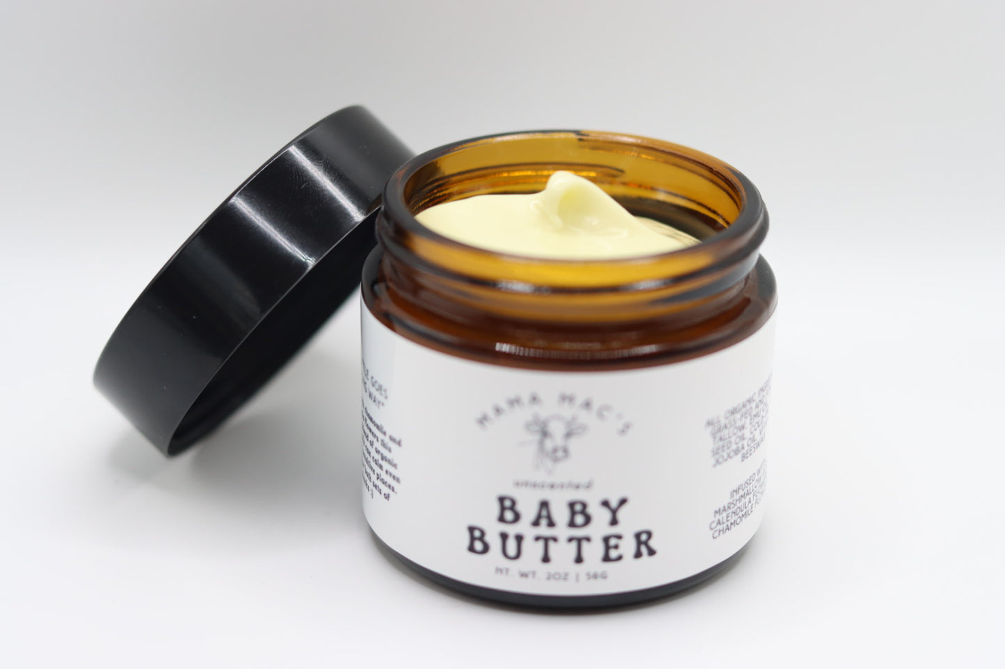 Unscented Herb Infused Grass-fed and Finished Tallow Baby Butter