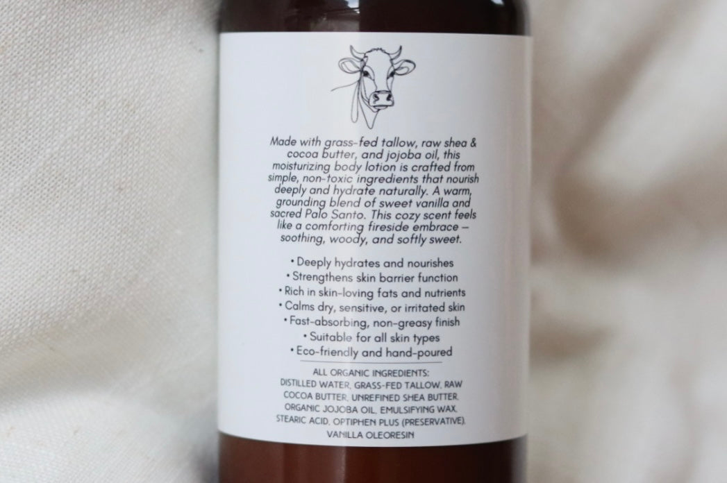 Palo Santo & Cream Organic Tallow-Shea Body Lotion