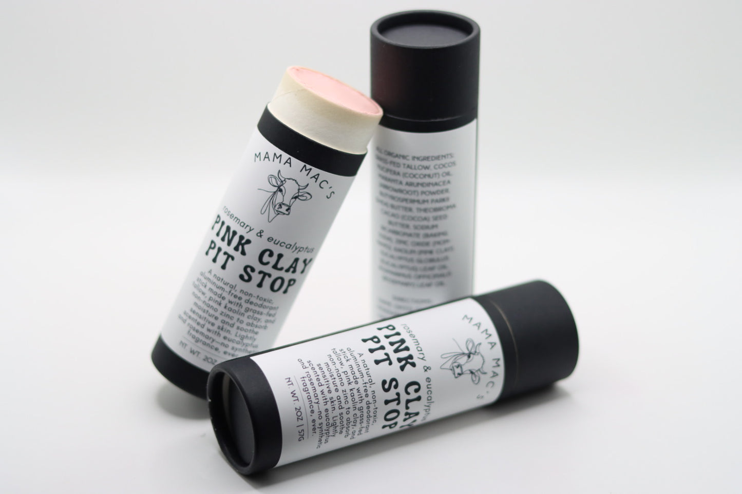 Pink Clay Pit Stop — Natural Non-toxic Deodorant Stick
