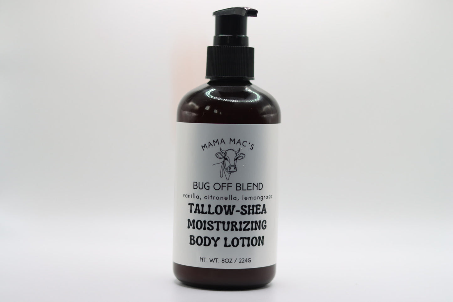 Bug Off (Vanilla, Citronella, Lemongrass) Organic Tallow-Shea Body Lotion