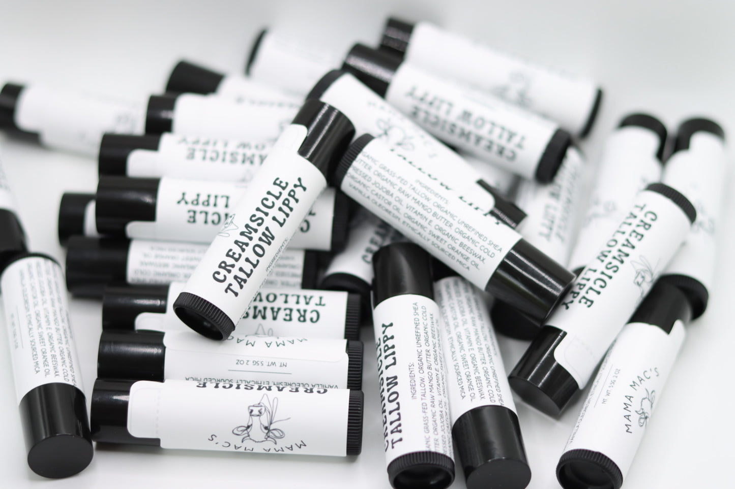 Creamsicle Long Lasting Moisturizing Tallow Lip Balm No