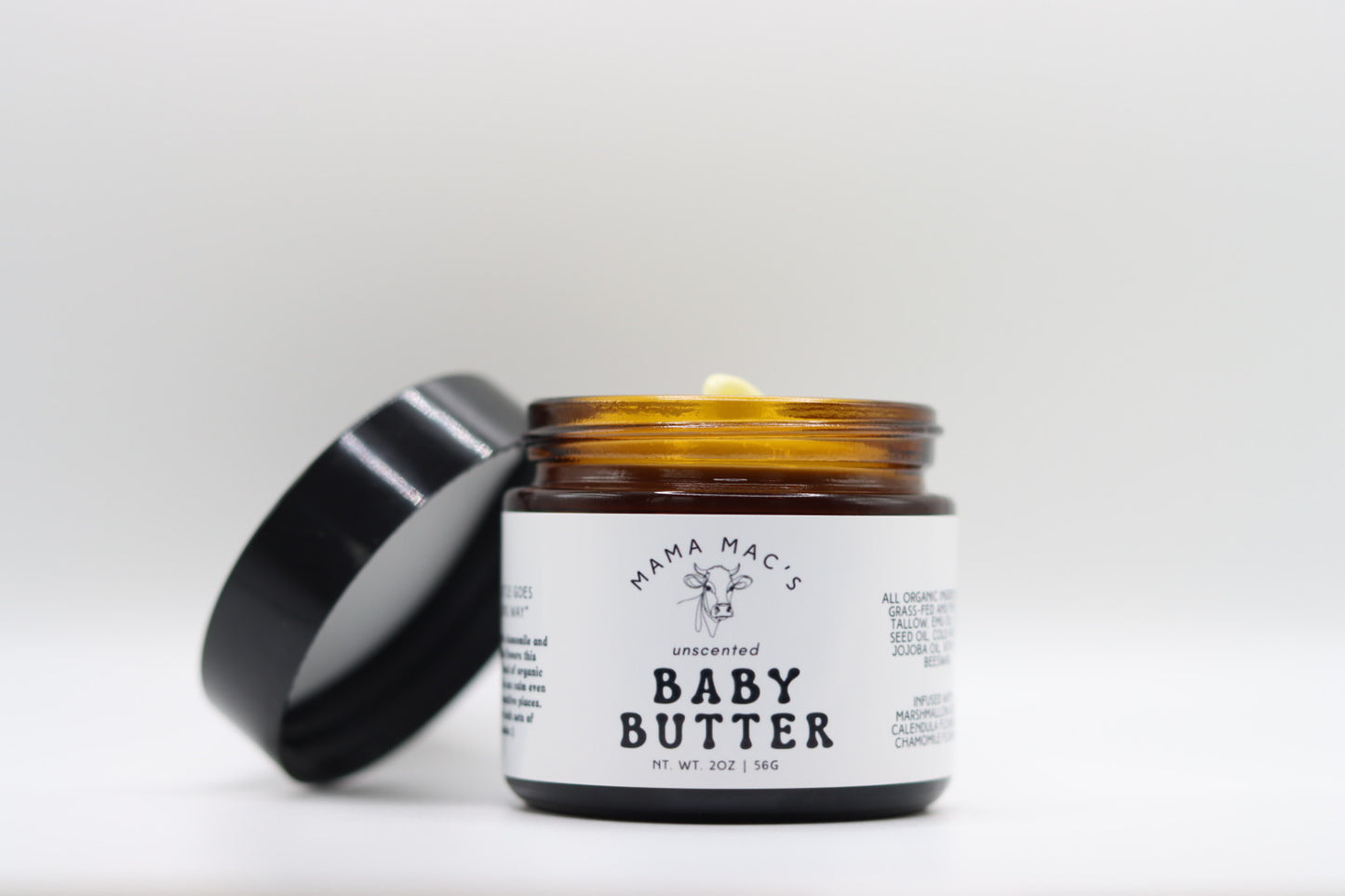 Unscented Herb Infused Grass-fed and Finished Tallow Baby Butter