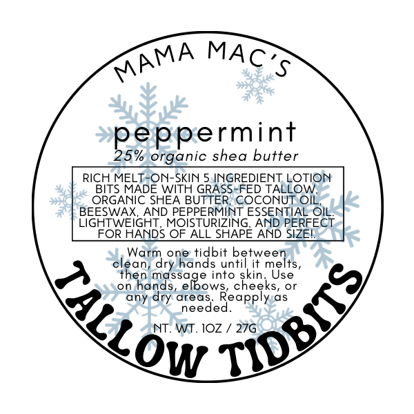 Tallow Lotion Tidbits with 25% Organic Shea Butter
