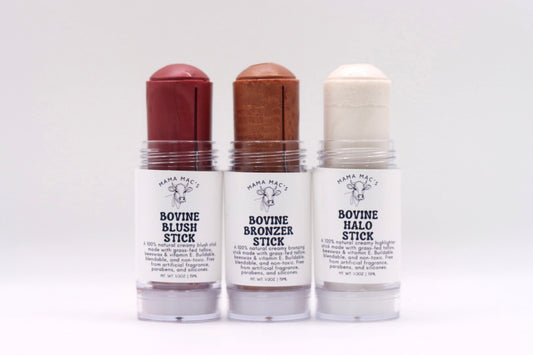 Tinted & Nourishing Tallow Blush, Bronzer, & Highlighter Bundle