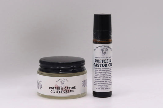 Coffee and Castor Oil Duo — Roller and Cream