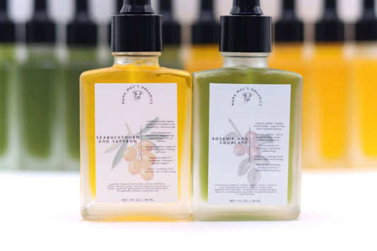 The AM + PM Facial Oil Duo | Seabuckthorn & Saffron + Rosehip & Squalane