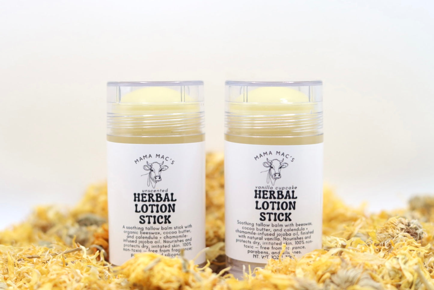 Vanilla Cupcake — Tallow & Cocoa Butter Herbal Lotion Stick