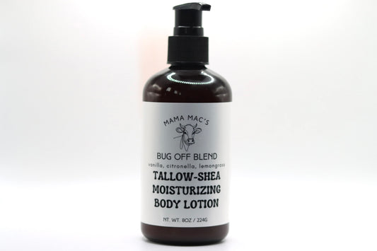 Bug Off (Vanilla, Citronella, Lemongrass) Organic Tallow-Shea Body Lotion