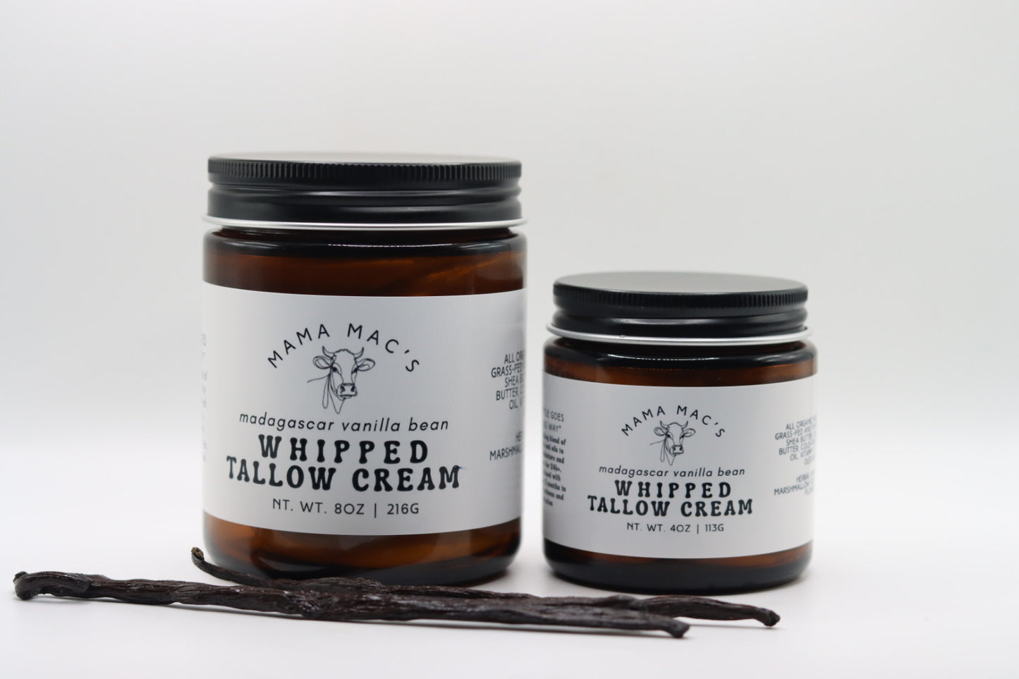 Herb Infused Ultra Nourishing Vanilla Bean Whipped Tallow Body Cream