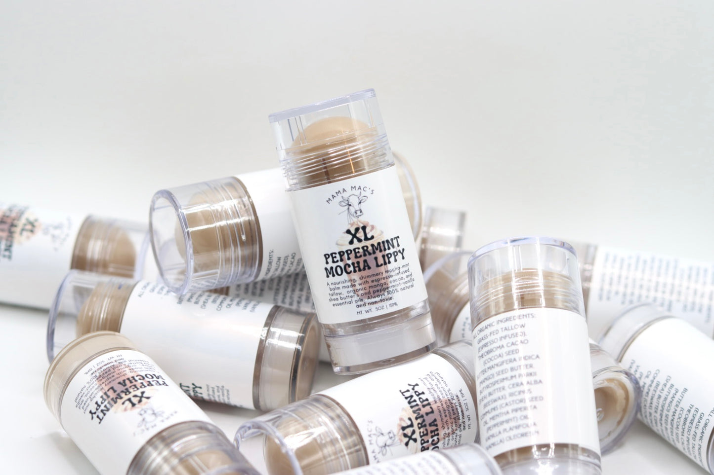 Peppermint Mocha XL Long Lasting and Moisturizing Lip Butter