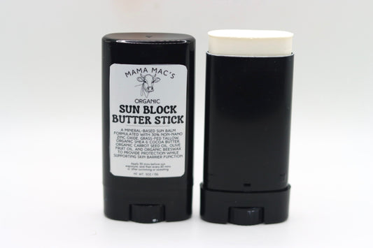 Tallow & Cocoa Butter Fragrance Free Sun Butter Block Stick