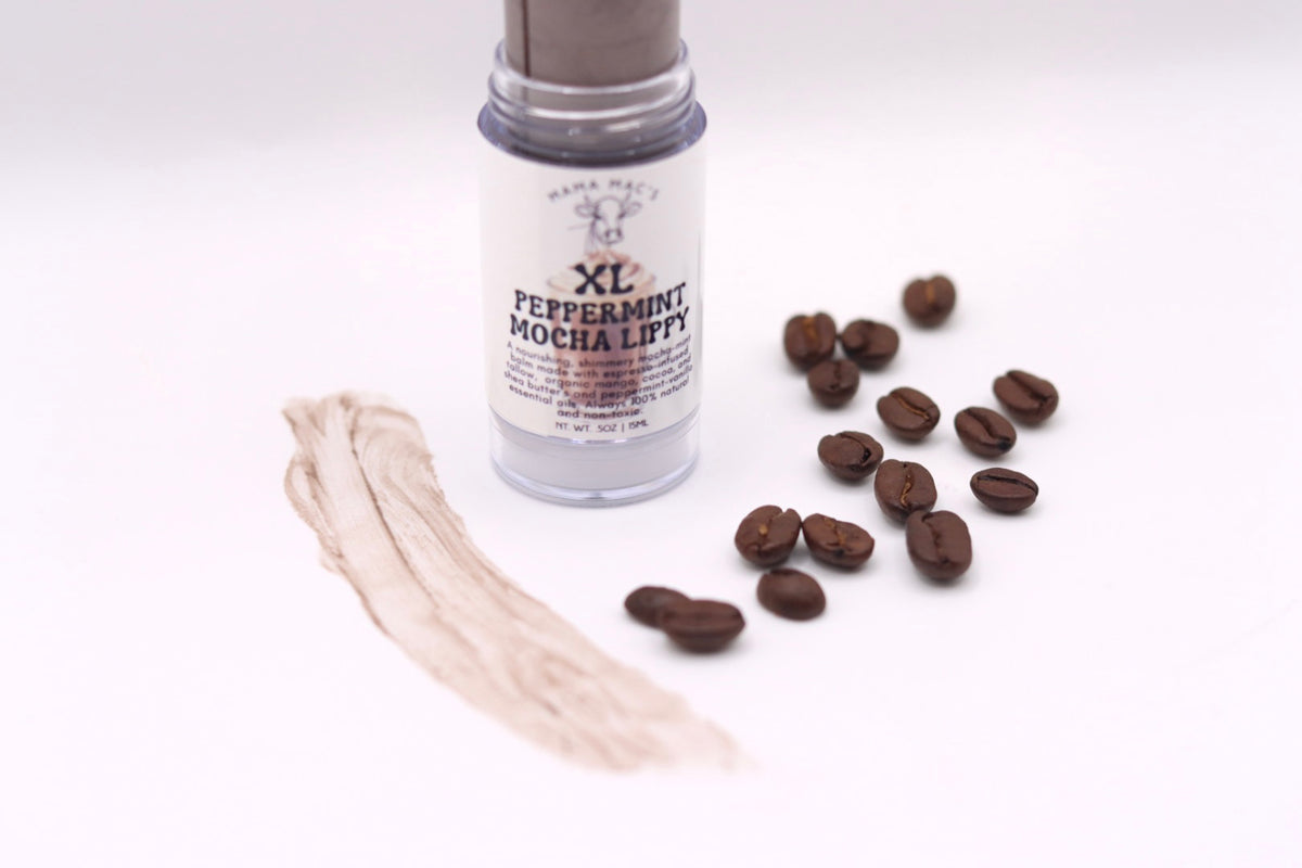 Peppermint Mocha XL Long Lasting and Moisturizing Lip Butter