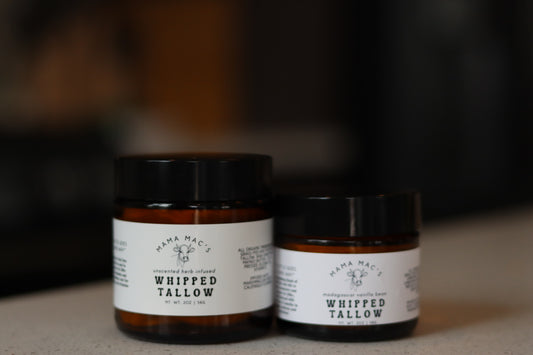 Vanilla Bean and Herb Infused Grass-fed Whipped Tallow Body Butter