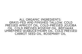 Brightening and Regenerative Seabuckthorn and Carrot Seed Oil Tallow Face Balm