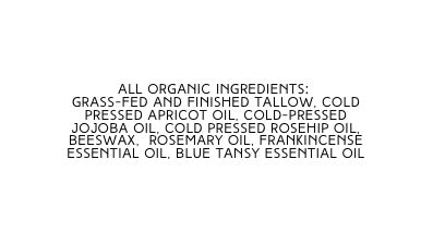 Soothing and Hydrating Rosehip and Tansy Tallow Face Balm