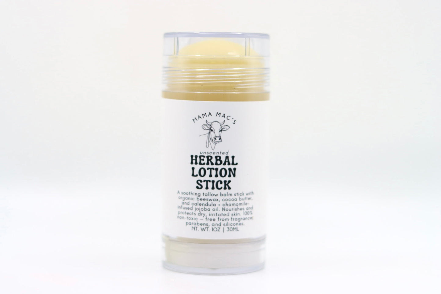 Unscented — Tallow & Cocoa Butter Herbal Lotion Stick