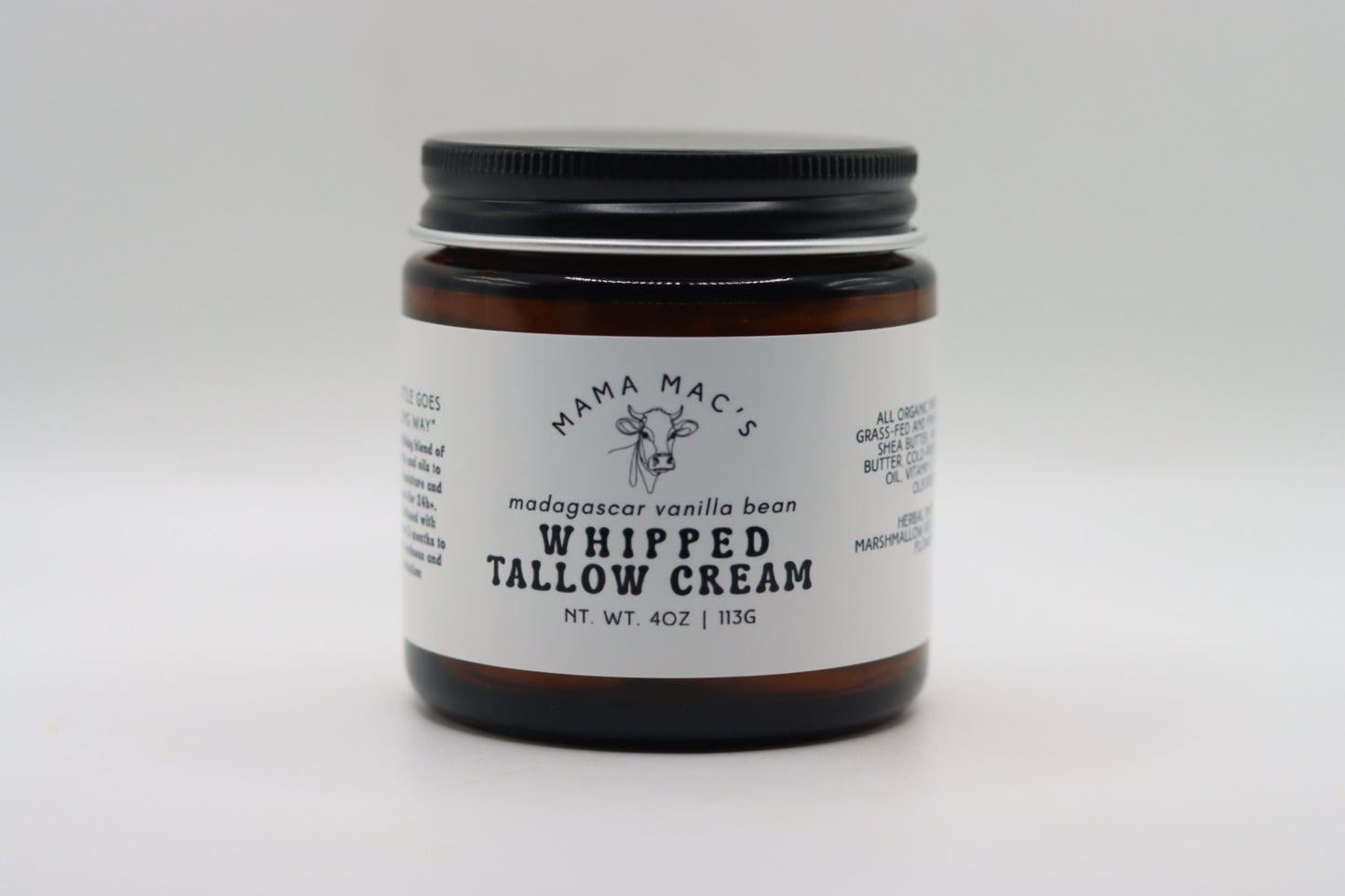 Herb Infused Ultra Nourishing Vanilla Bean Whipped Tallow Body Cream