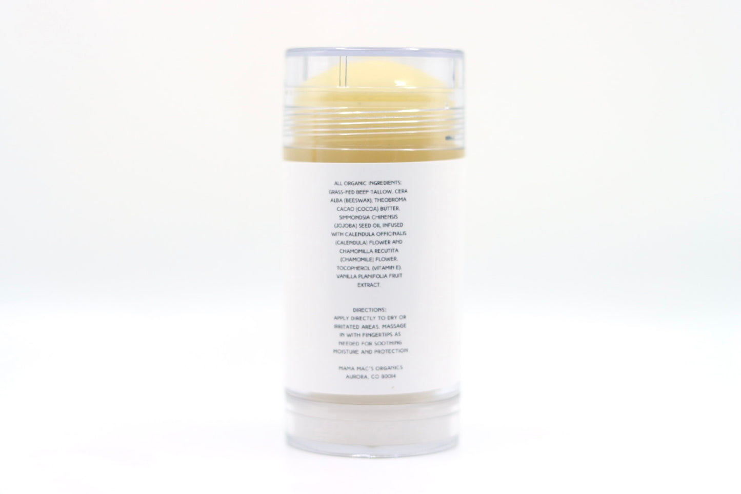 Unscented — Tallow & Cocoa Butter Herbal Lotion Stick