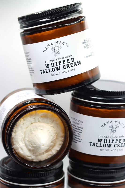Herb Infused Ultra Nourishing Orange Spice Cake Whipped Tallow Body Cream